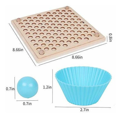 Juego De Cuentas De Tablero De Clavijas De Madera Qzm, Rompe 1
