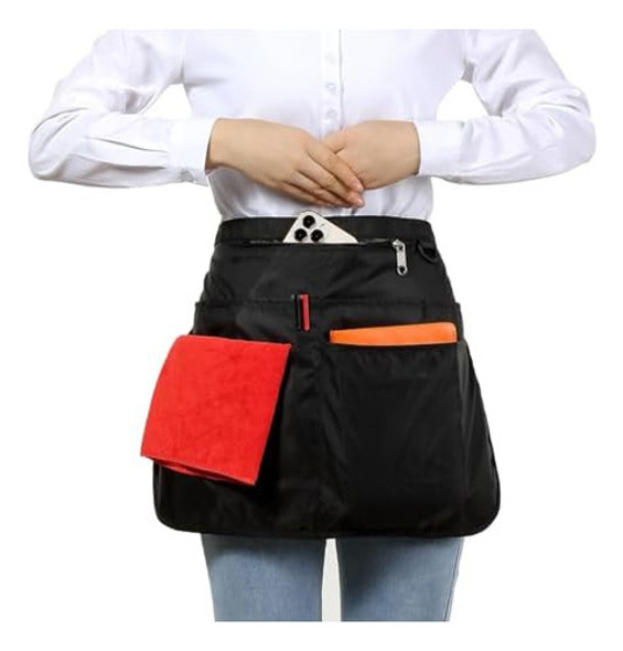 Delantal Impermeable Servidores 7 Bolsillos, Fácil De ... 0