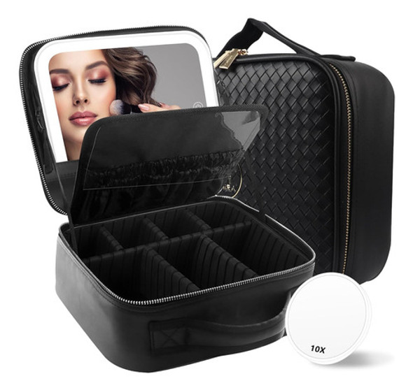 Bolso De Maquillaje Viajero Con Espejo Iluminado En 3 Colore 0