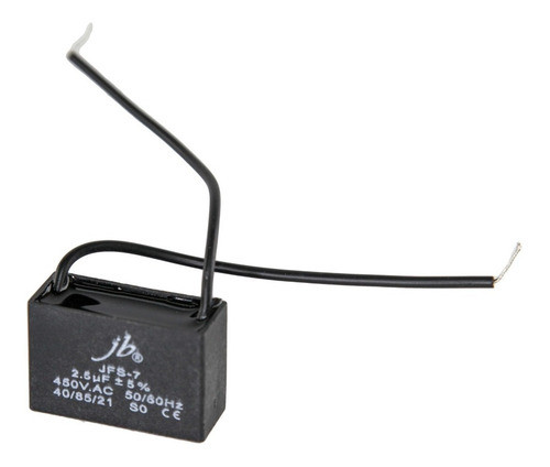 Capacitor Monofasico 2.5 Uf X 450v Motor Ventilador X 2 Htec 0