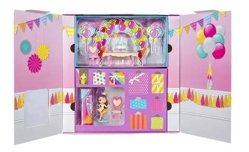 Party Popteenies Box Playset Muñeca Confeti/accesorios 46802 1