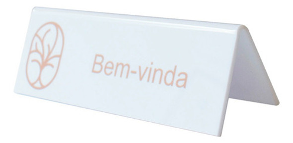 Placa Prisma De Mesa Personalizado (10x20cm) 0
