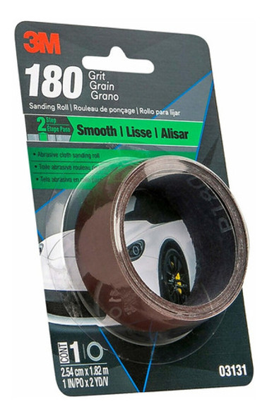 Lija En Rollo 3m Auto 2mt X 25mm Grano 180 1