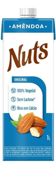 Bebida Vegetal De Amendoa Original Nuts 1l 0