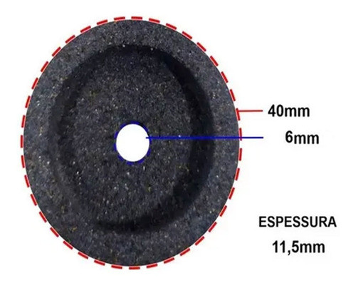 Pedra De Afiar Gural Jc 270 -grossa - Rebolo 1