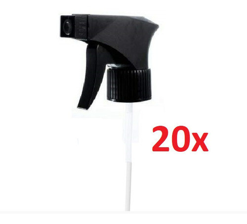 Kit 20 Unid. Válvula Gatilho 28/410 Borrifador Spray Preta 0