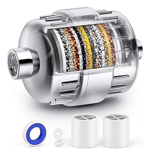 Filtro De Ducha De 20 Etapas Para Agua Dura Con 2 0