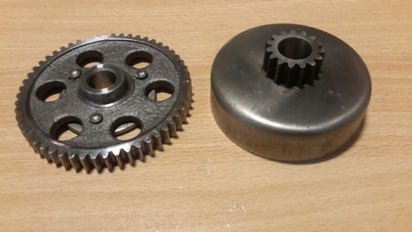 Kit Campana Engranaje Zanella 50 Recto Acero Creu 696 Argent 0