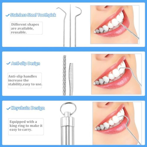 Juego De 7 Palillos De Dientes Dentales De Acero 1