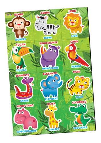 Los Animalitos 24 Piezas  Imantadas Ploppy 540057 0