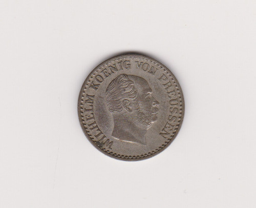Moneda Alemania Prusia 1  Silvergroschen Año 1863 A Excelent 1