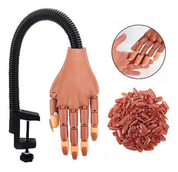 Teaching Aids Hand Art Nail Bendable Art Modelo À Mão Falso 1