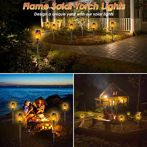 Luces Solares Imita Antorcha Llama Led Pack 8 Unidades. 1