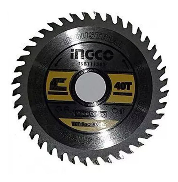 Disco Corte Madera Amoladora 4½'' 40 Dientes Ingco Tsb1115 0
