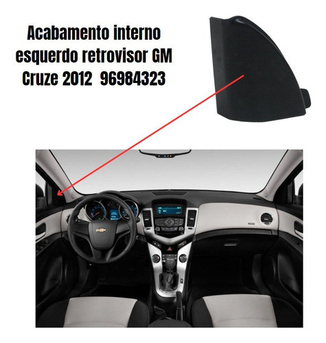 Acabamento Int. Esquerdo Retrovisor Gm Cruze 2012 | 96984323 0