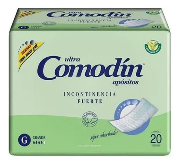 80 Apósitos Incontinencia Fuerte Comodin Talle G 4 Paquetes 0