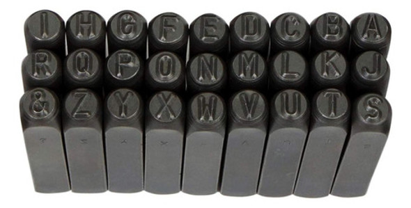 Alfabeto De Bater 2mm Marcador 27 Letra Pino Punção Marcação 1