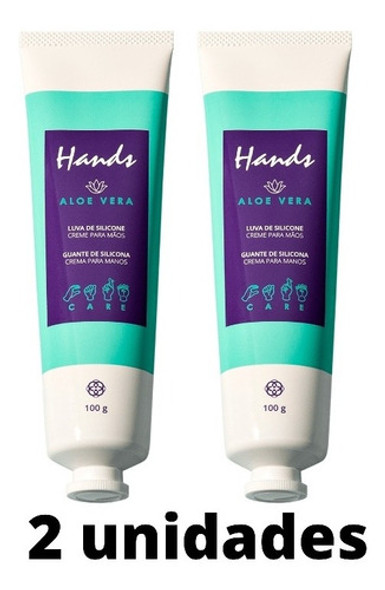 Kit 2 Luvas Silicone Creme Mãos 100g Hands Hinode 0