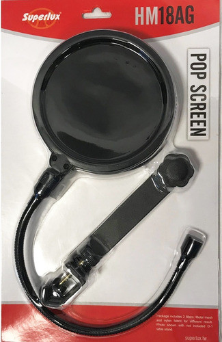 Antipop Dual Filter Superlux Hm 18 Ag 1