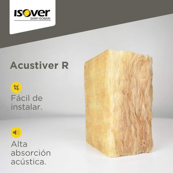 Lana De Vidrio Isover Acustiver R 400 - 150mm 1 Lana De Vidrio Isover Acustiver R 400 - 150mm 1