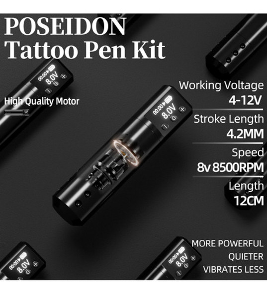 Kit Profesional Tattoo Poseidon 1