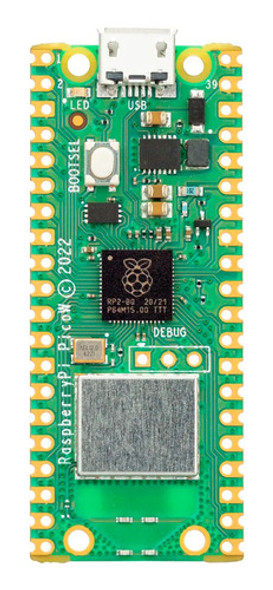 Placa Desarrollo Wifi Raspberry Pi Pico W Rp2040 Nubbeo 0