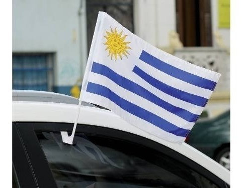 Bandera De Uruguay Para Auto Por Mayor - 10 Unidades 1