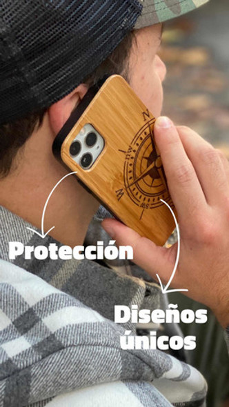 Estuche De Madera Para iPhone Bamboo Case 1