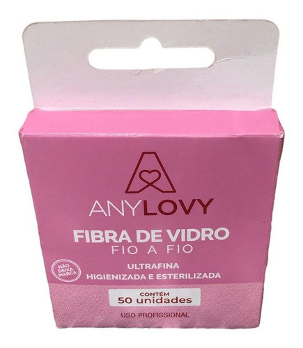 Fibra De Vidro Fio A Fio Any Lovy 50 Uni Para Unhas 0