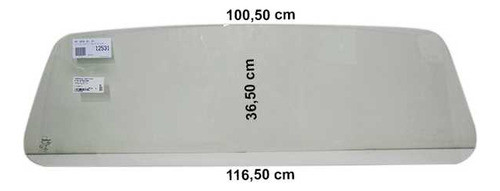 Vidro Traseiro Vigia Fiat Strada 2006 Glasstech 1