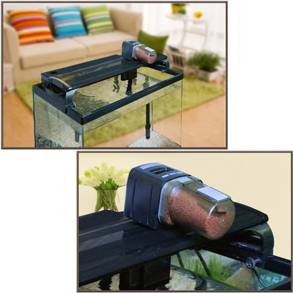 Tanque De Aquário Com Alimentação Automática De Peixes Lcd 1