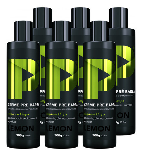 Creme Pré Barba Play Barber 300g Barbearia Kit Com 6 Unidade 0