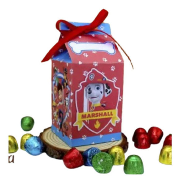 10 Cajitas Milk Box De Marshall Patrulla Canina 0