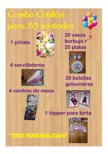 Cotillón Personalizado X 20 Patito Juan Biper 1