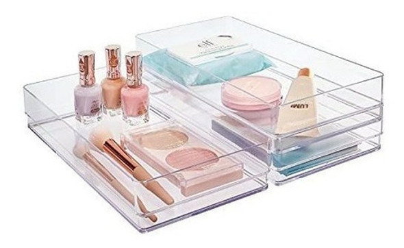 Cajas Acrilicas Apilables X3u (30x15x5cm)  Transparentes 0