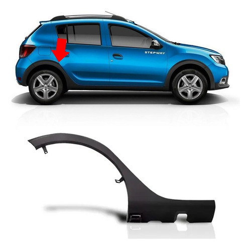 Moldura Guardabarro Trasero Stepway 2018 2019 2020 Derecho 0