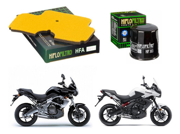 Kit Filtros De Aire Y De Aceite Hf Kawasaki Versys 650 09-14 0