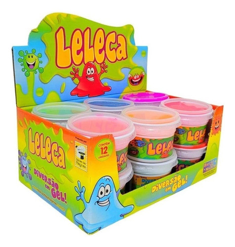 Kit X 12 Leleca Gel Slime Massa Para Modelar Divertido 125g 0