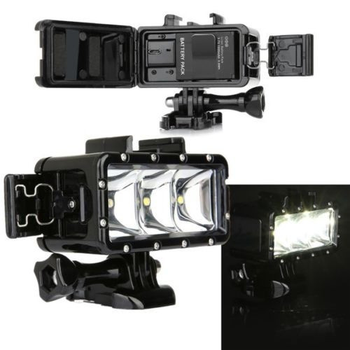 30 M Bajo El Agua Impermeable Buceo Luz Led Montaje Para Gop 0