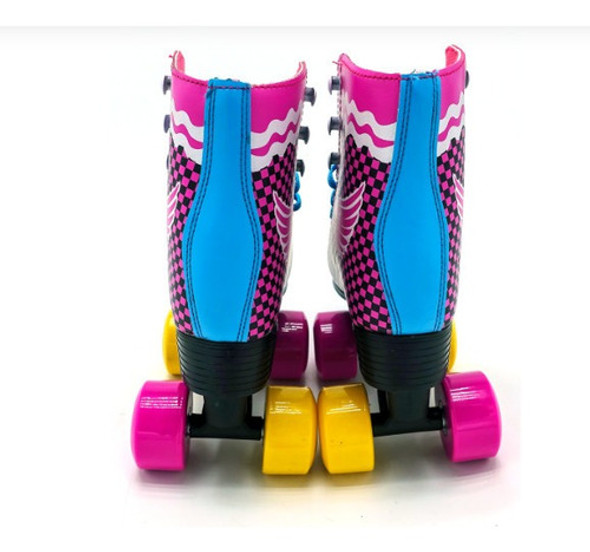 Patins Modelo Luna Rosa Tamanho 34 Unitoys 0