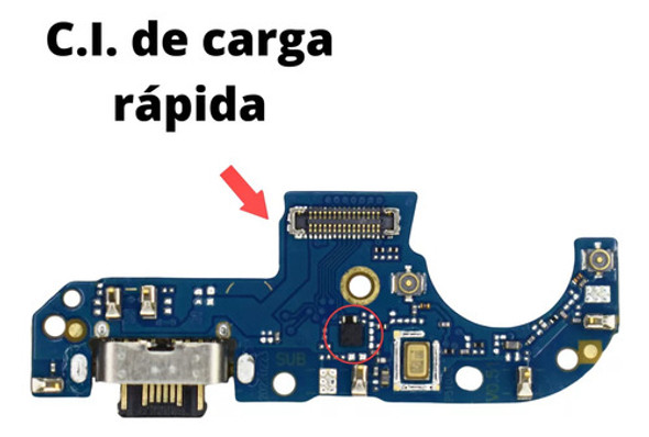 Placa Flex Conector De Carga Compatível Moto G42 Turbo 1