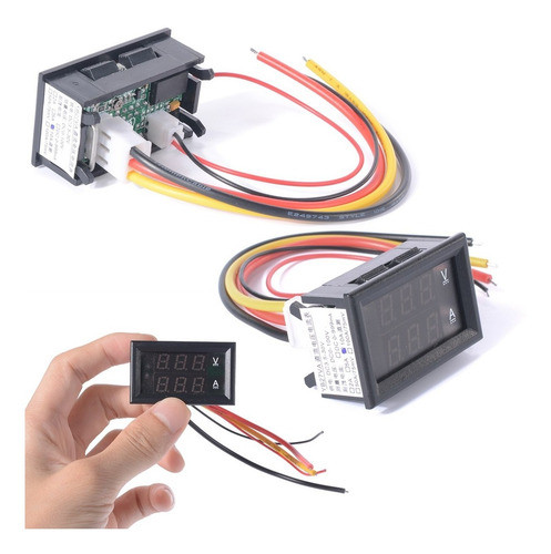 Panel Display Voltimetro Amperimetro 100v 10a 1