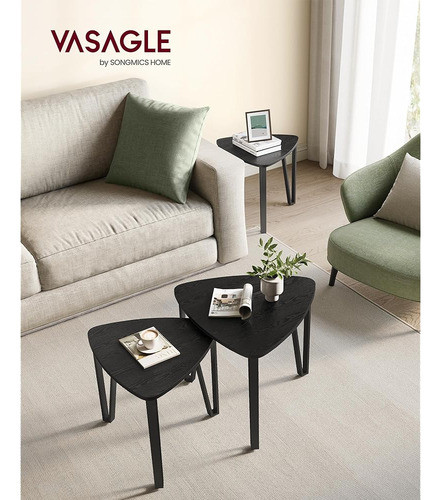 Vasagle Mesas Auxiliares Triangulares De Anidamiento, Mesas 1