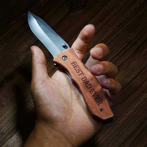 Navaja De Bolsillo Grabada De Madera Titorld 1