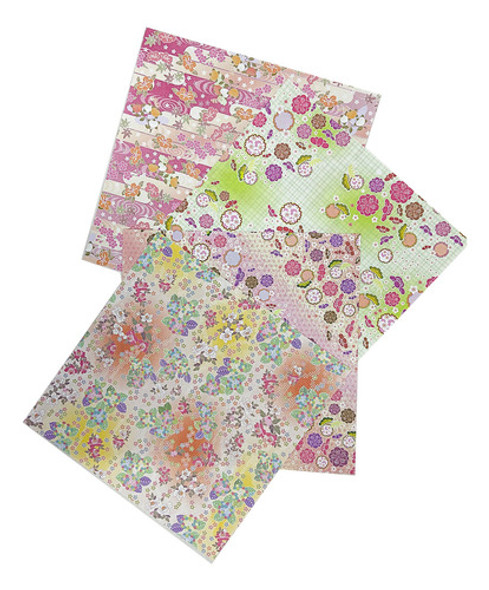 200 Folhas De Papel P/ Origami Dobradura Primavera 0