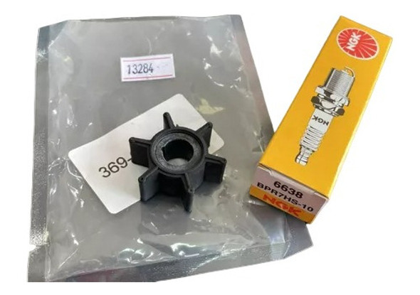 Kit Manutenção Rotor E Vela Ngk Mercury 3.3hp 5hp Importado 1 Kit Manutenção Rotor E Vela Ngk Mercury 3.3hp 5hp Importado 1