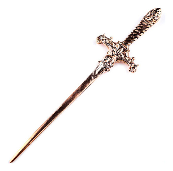 Athame Metal Cobre Novo  15 Cm Pedra Vermelha 1