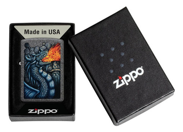Encendedor Zippo 49776 Fiery Dragon Original Garantia 1
