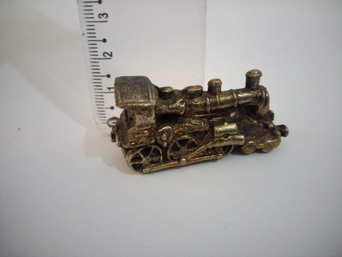 Peso De Papel - Trem Em Bronze - Item Manufaturado 1