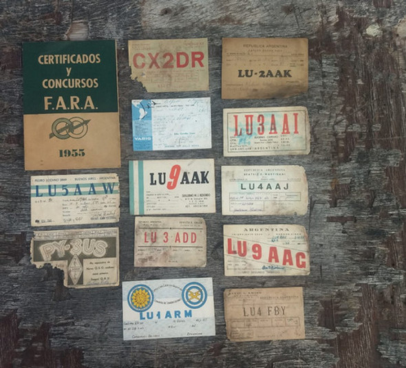 Lote Tarjetas Qsl Radioaficionados - Prov Eva Y Jd Perón 0 Lote Tarjetas Qsl Radioaficionados - Prov Eva Y Jd Perón 0